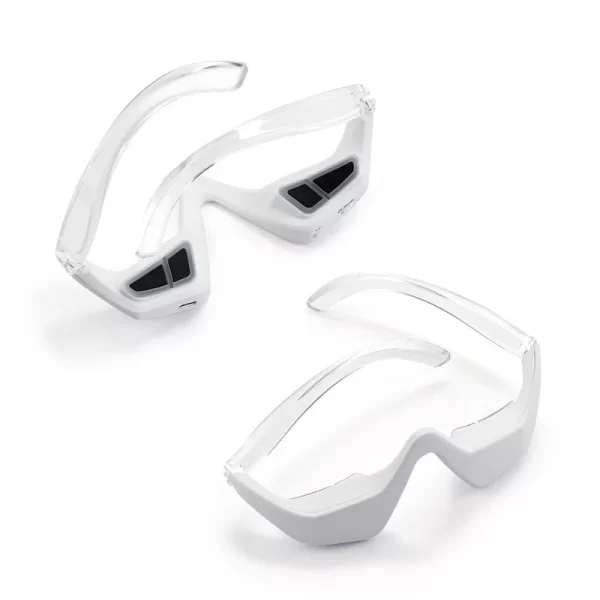 Red Light Therapy Eye Massager Glasses for reducing dark circles, puffiness, and eye fatigue