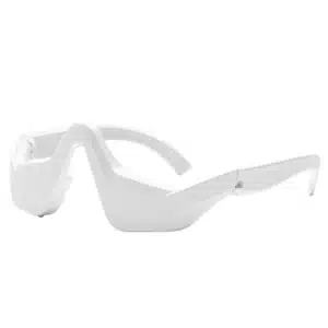 Side view of under-eye red light therapy device for reducing puffiness and dark circles