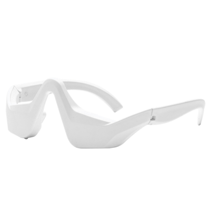 Side view of under-eye red light therapy device for reducing puffiness and dark circles