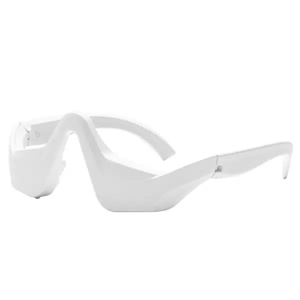 Side view of under-eye red light therapy device for reducing puffiness and dark circles