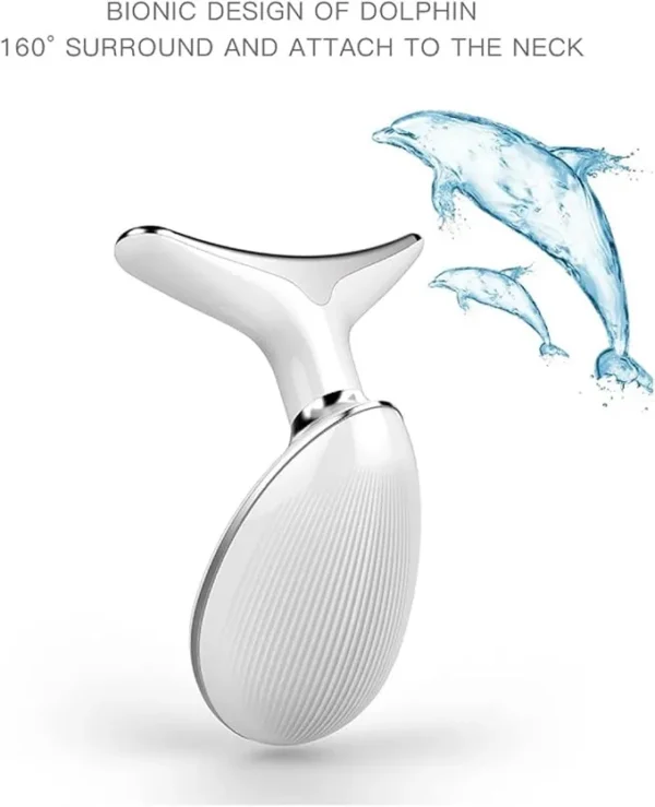 Dolphin-shaped EMS device designed for neck and face lifting