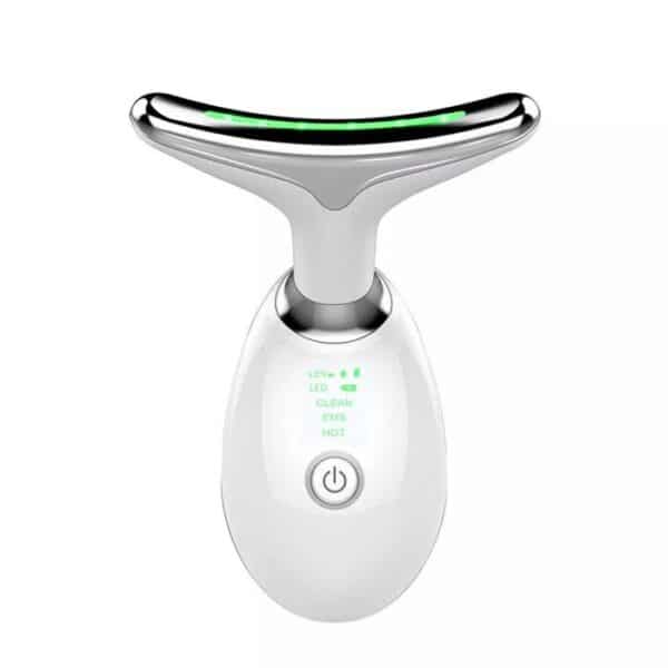 EMS face lifting device showing LED light and EMS microcurrent features