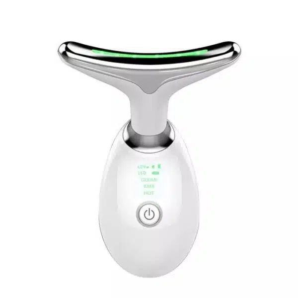 EMS face lifting device showing LED light and EMS microcurrent features