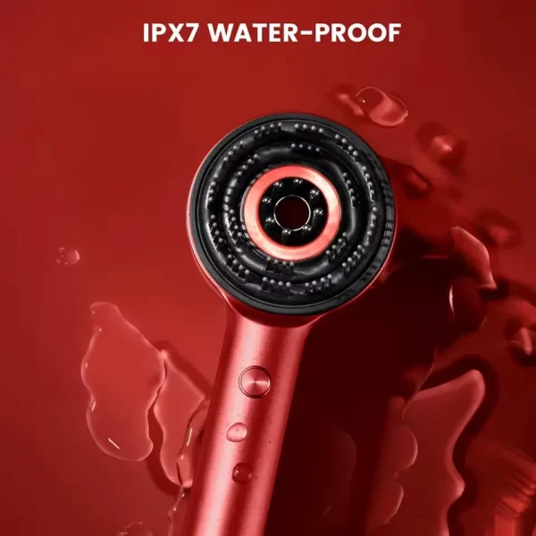 IPX7 waterproof electric scalp massager safe for shower use