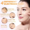 Graphic showing different electrode types and their facial uses