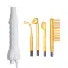 High frequency facial wand with orange argon gas electrodes